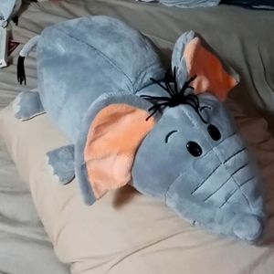 2 In 1 Flip A Zoo Emma Elephant and Theodore Tiger Large Plush Used, As Is